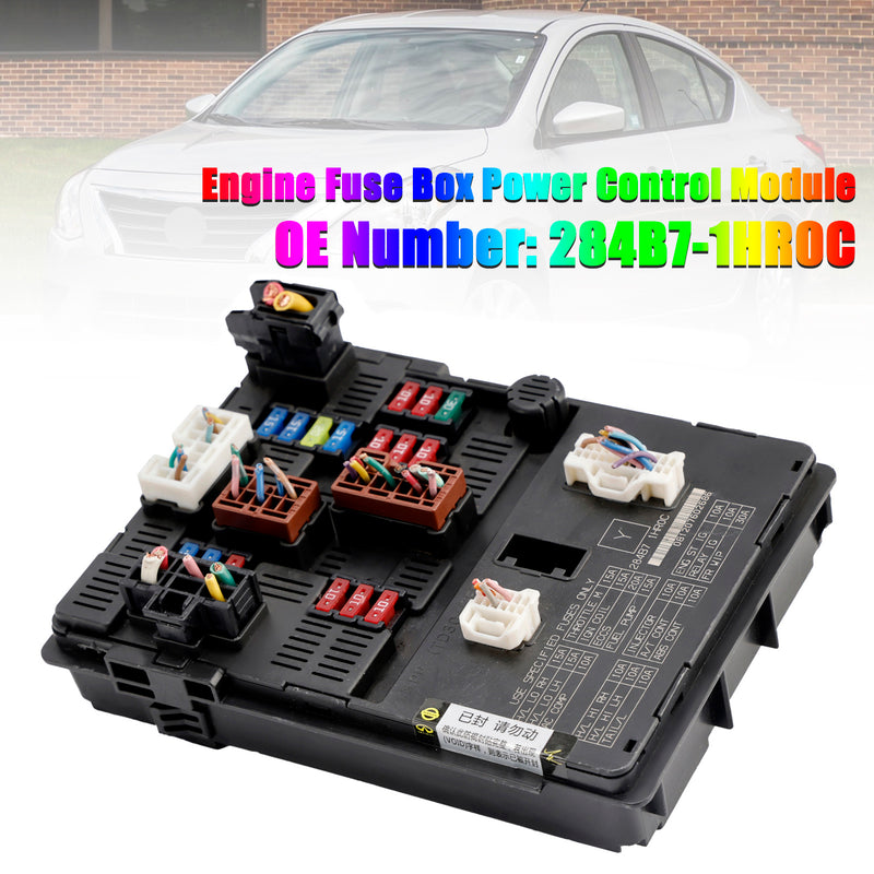 Engine Fuse Box Power Control Module 284B7-1HR0C For Nissan Versa 1.6L 13-19