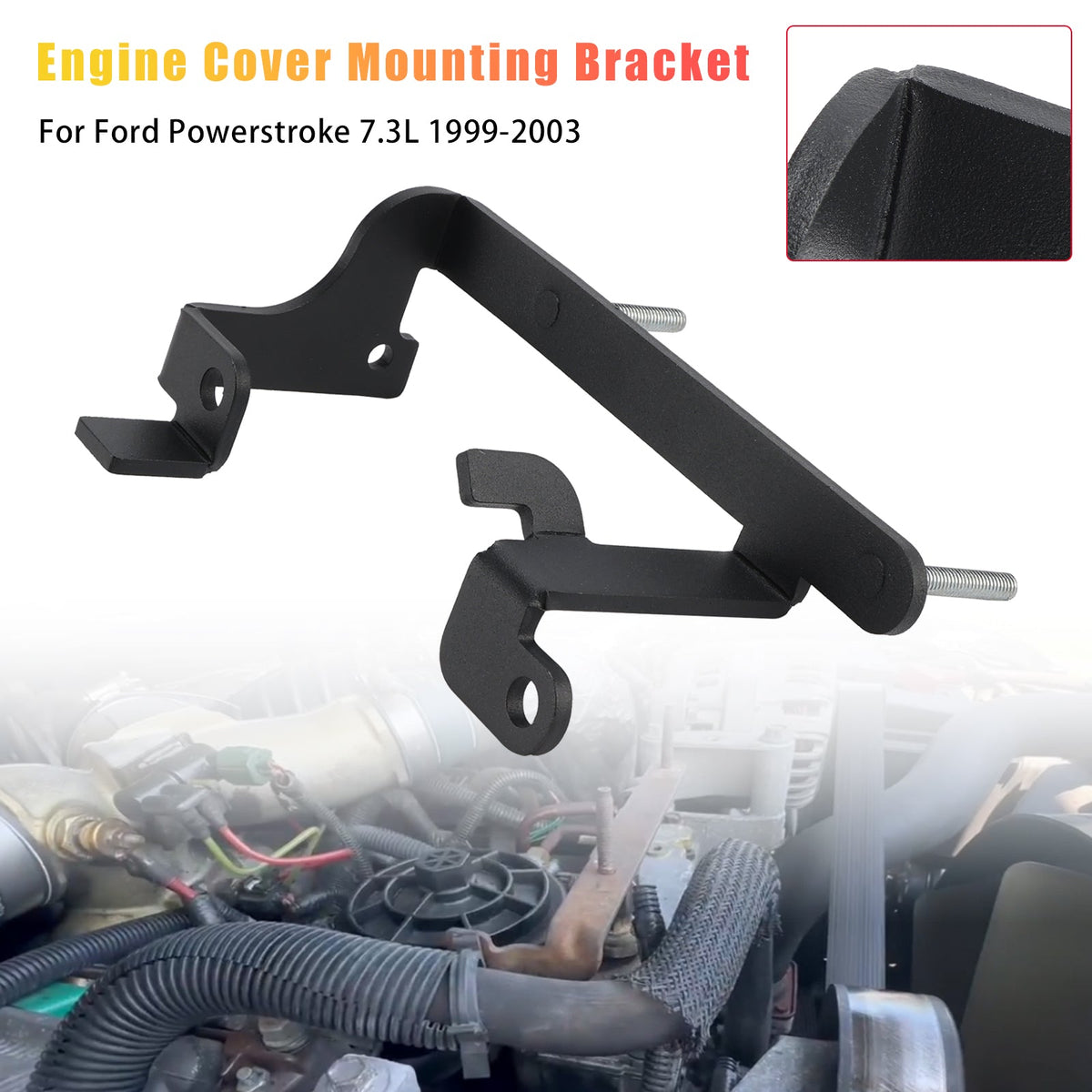 Engine Cover Mounting Bracket YC3Z-6A955-AA For Ford Powerstroke 7.3L 1999-2003