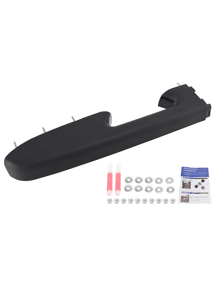 22818465 Front Left Driver Side Armrest Repair Kit Fit For Chevy Silverado 1500 2500HD 3500HD 2010-2014 Black