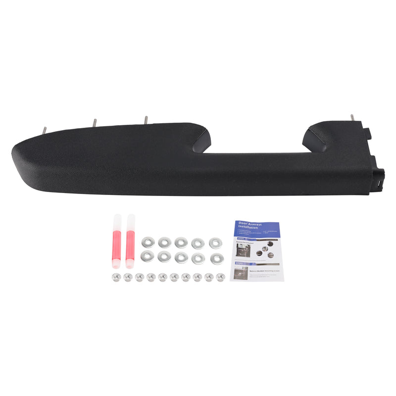 22818465 Front Left Driver Side Armrest Repair Kit Fit For Chevy Silverado 1500 2500HD 3500HD 2010-2014 Black