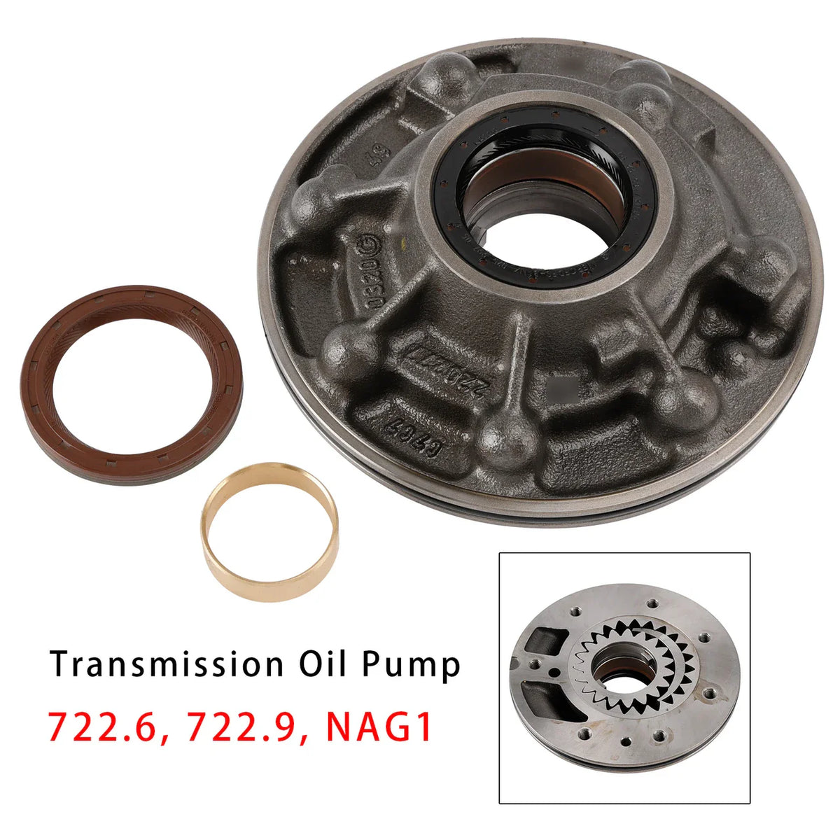 1997-UP MERCEDES 722.6 (5 speed) 2004-UP 722.9 (7 speed) W5A580 Transmission Oil Pump Body & Gears