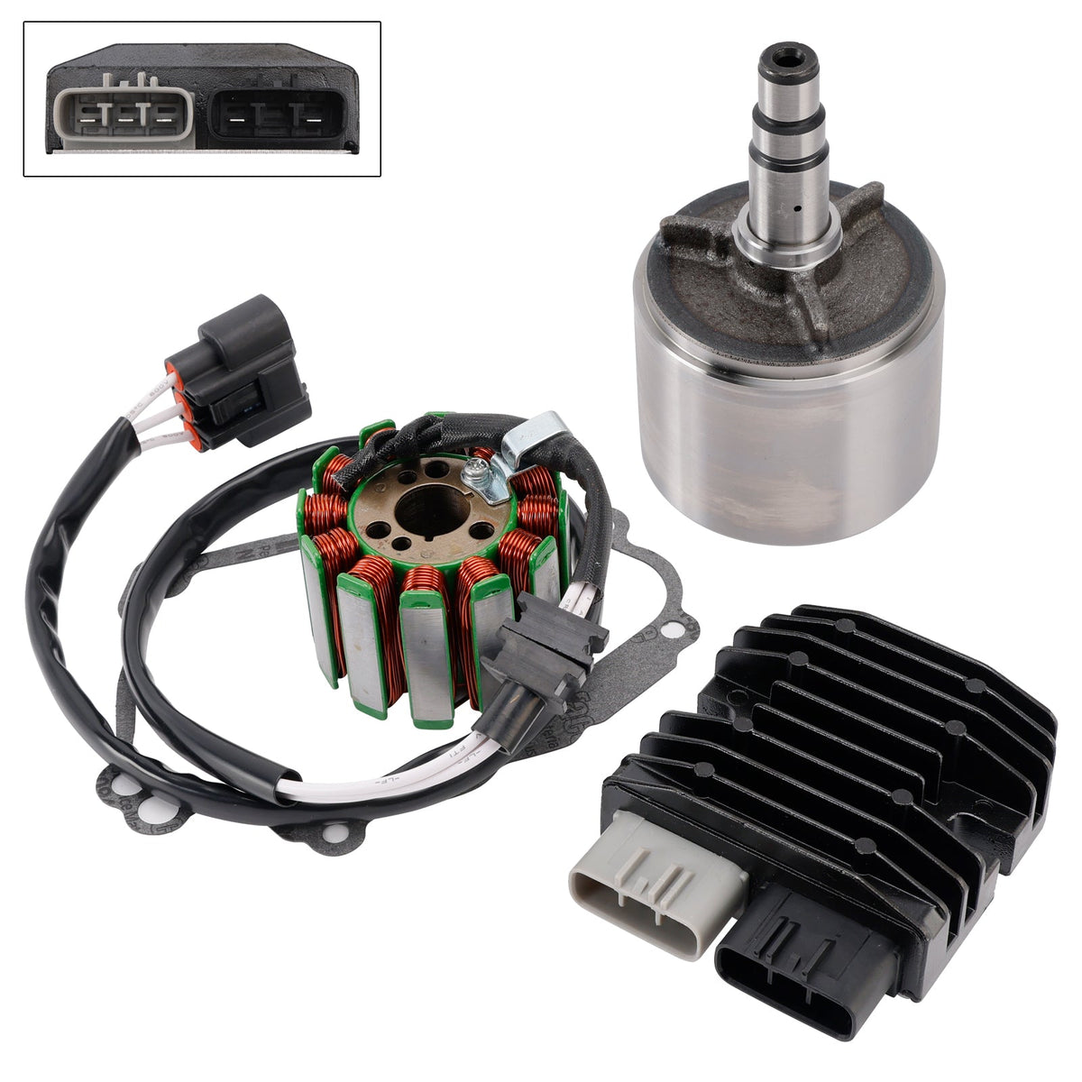 Stator Flywheel And Regulator Rectifier W/Gasket for Yamaha YZF-R1 R1 2004-2008