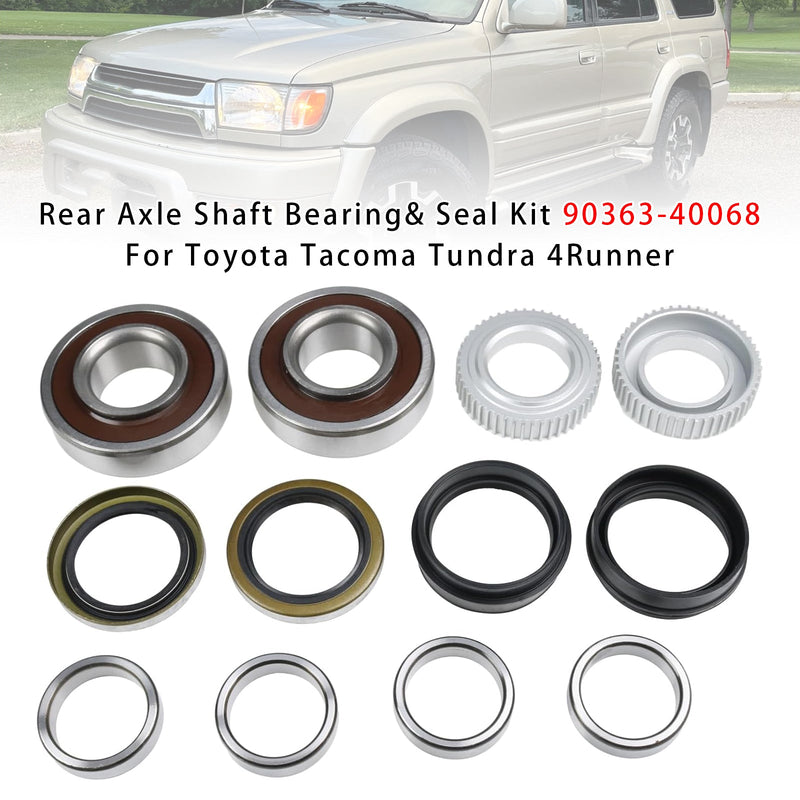 Toyota Tacoma Tundra 4Runner 90363-40068 Rear Axle Shaft Bearing& Seal Kit