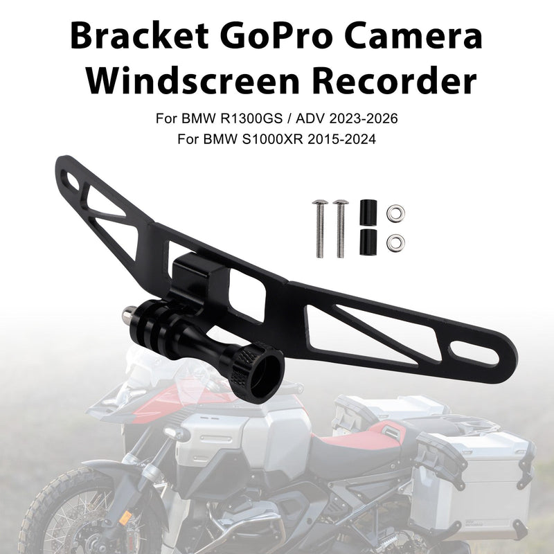 Bracket GoPro Camera Windscreen For BMW R1300GS S1000XR F900XR F850GS Black
