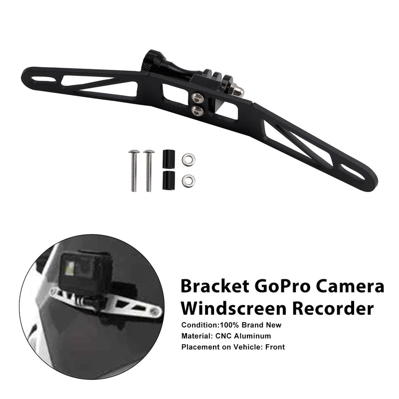 Bracket GoPro Camera Windscreen For BMW R1300GS S1000XR F900XR F850GS Black