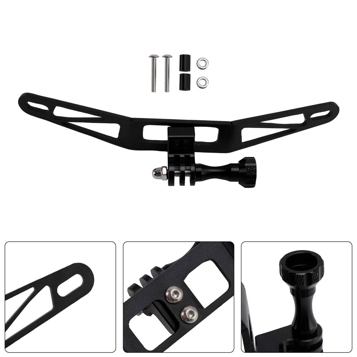 Bracket GoPro Camera Windscreen For BMW R1300GS S1000XR F900XR F850GS Black