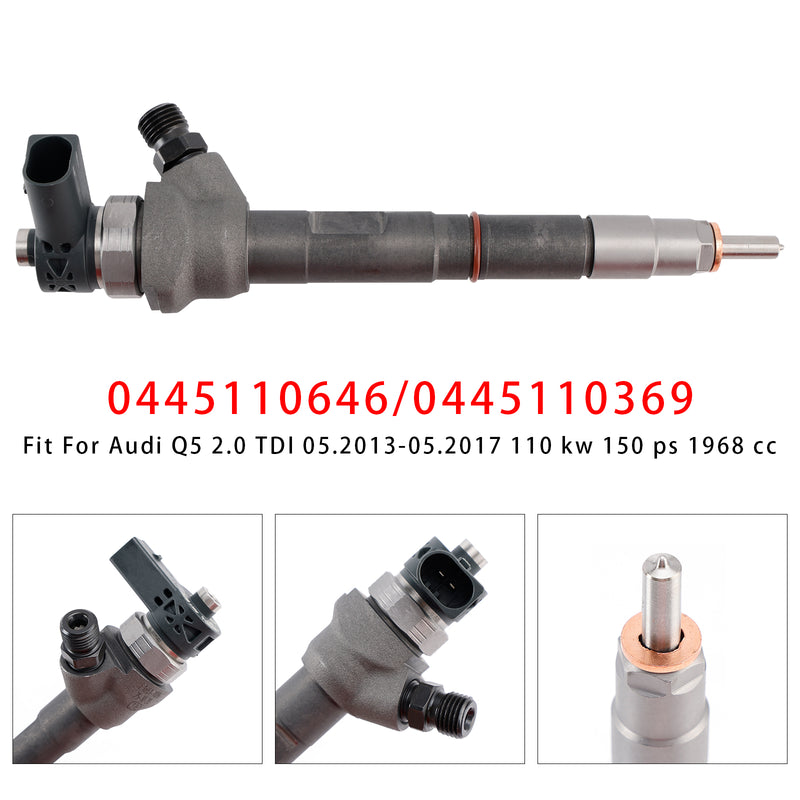VW Audi Seat Skoda 2.0 TDI 0445110646 0445110369 1PCS Fuel Injector