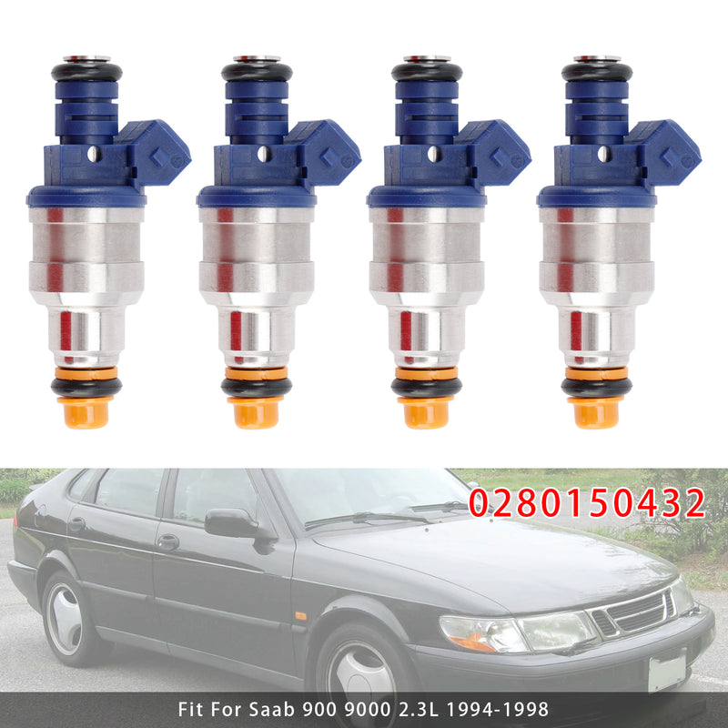 Saab 900 9000 2.3L 1994-1998 0280150432 4PCS Fuel Injector