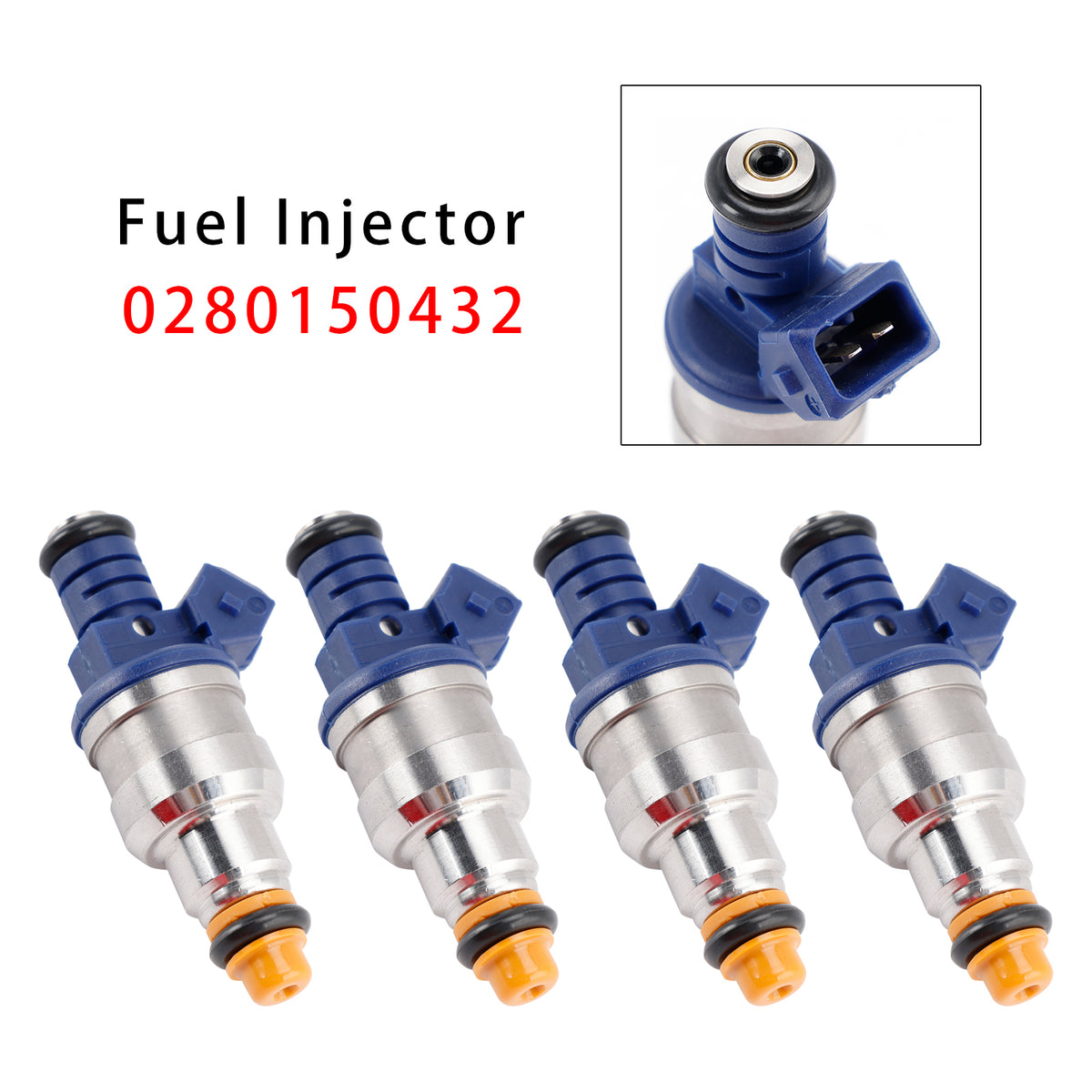 Saab 900 9000 2.3L 1994-1998 0280150432 4PCS Fuel Injector