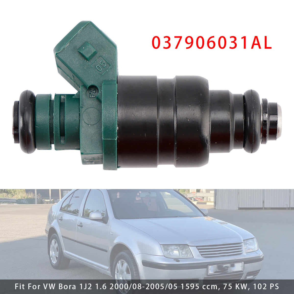 VW Golf IV Audi A3 8L Seat Leon Skoda 037906031AL 1PCS Fuel Injector