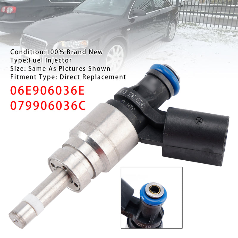 Audi A4 A5 A6 Q5 3.2L V6 06E906036E 079906036C 1PCS Fuel Injector