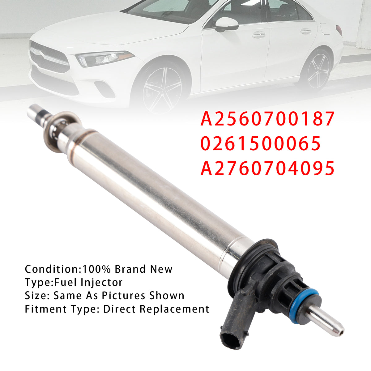 Mercedes Benz 2012-2022 A2560700187 0261500065 A2760704095 1PCS Fuel Injector