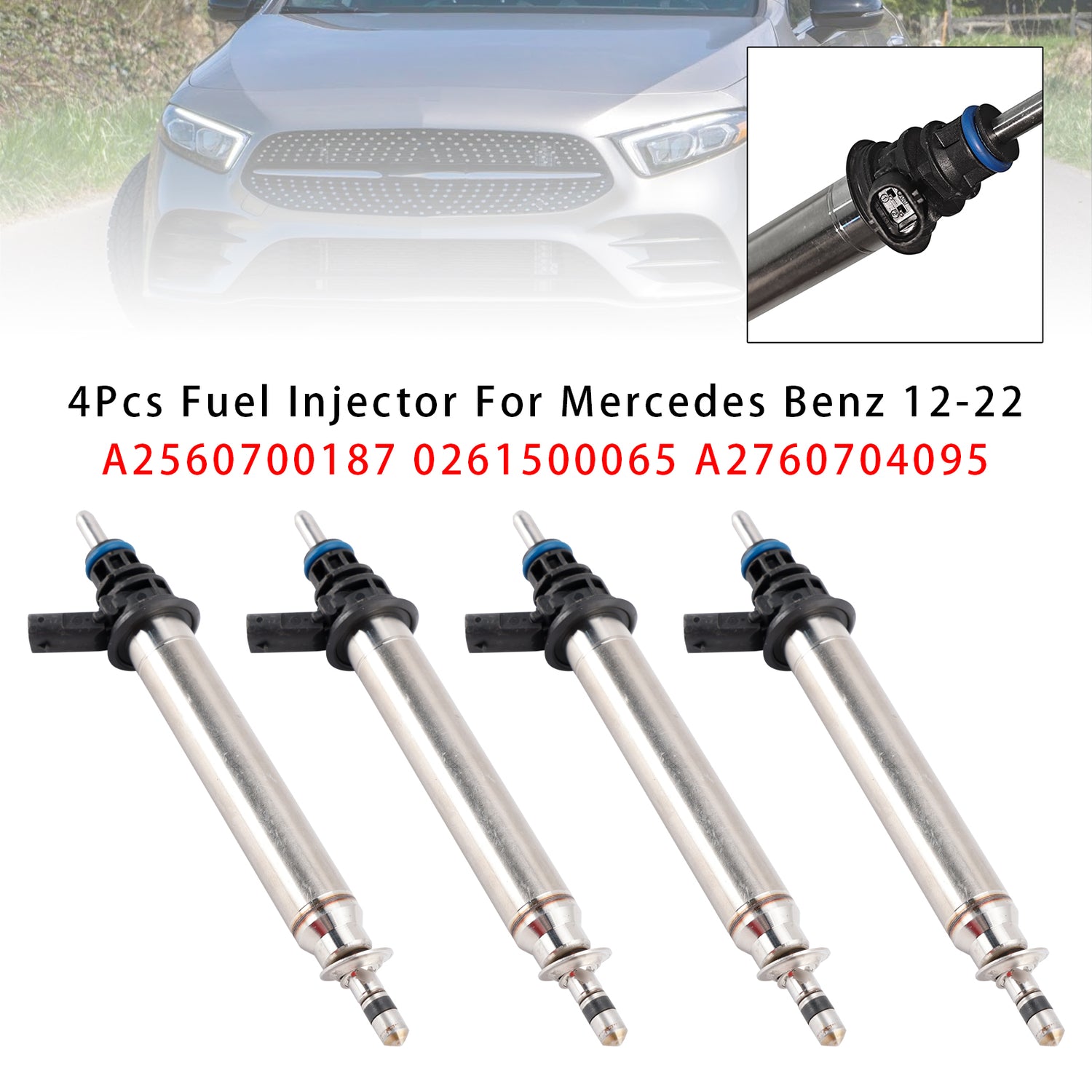 Mercedes Benz 2012-2022 A2560700187 0261500065 A2760704095 4PCS Fuel Injector