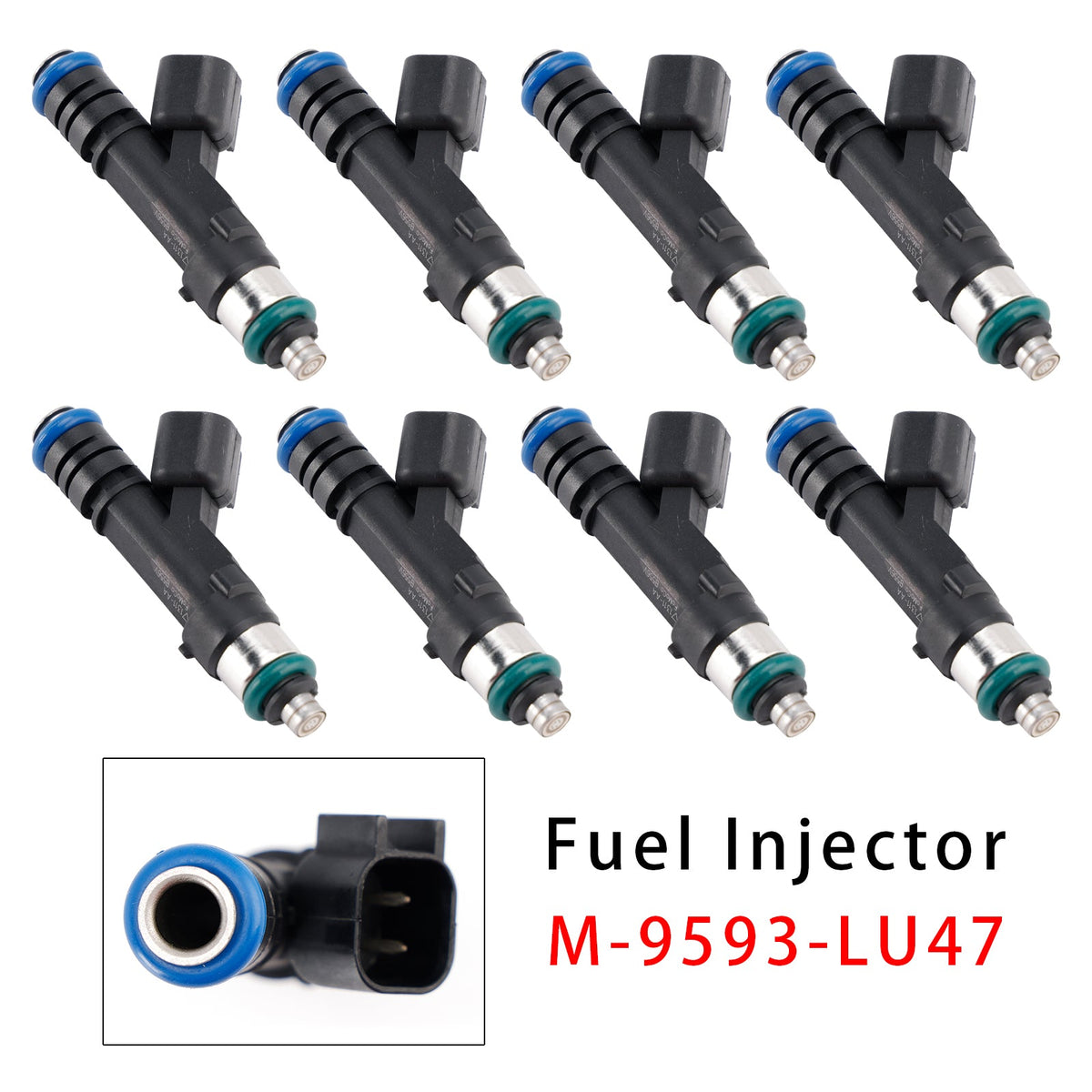 8Pcs 0280158279 Fuel Injector For Ford Mustang GT 5.0L 4.6L 4V EV6 1999-2023 M-9593-LU47