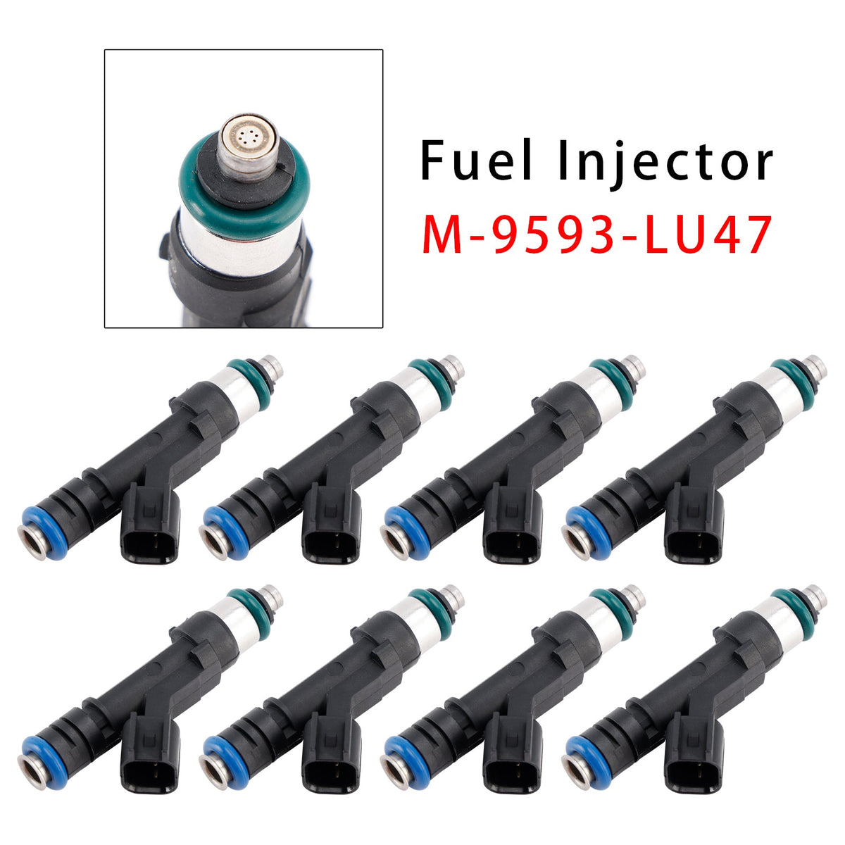 8Pcs 0280158279 Fuel Injector For Ford Mustang GT 5.0L 4.6L 4V EV6 1999-2023 M-9593-LU47