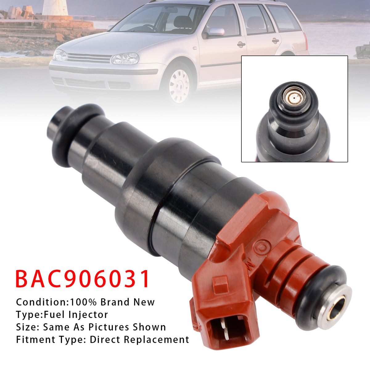 VW Golf III Jetta Derby Panel Van 1993-2003 BAC906031 1PCS Fuel Injector