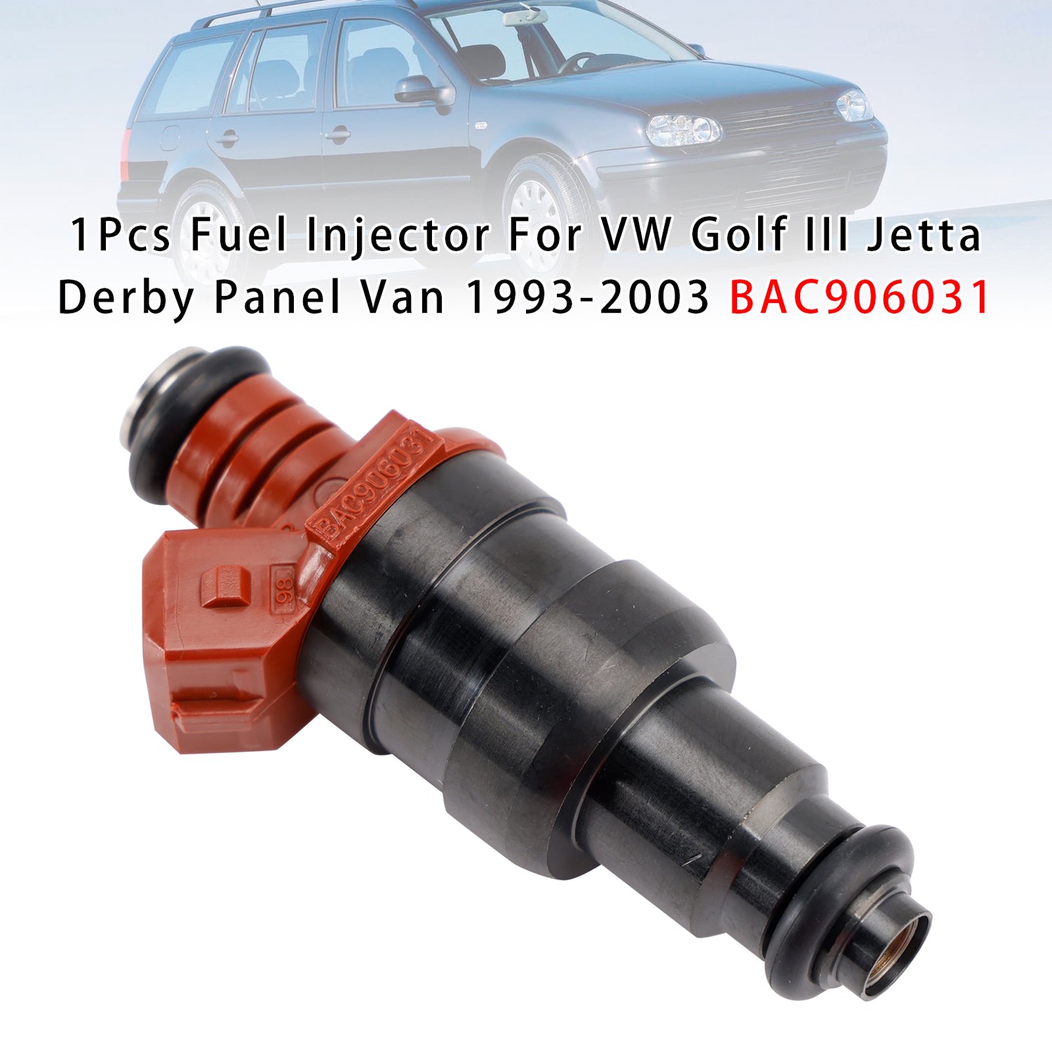 VW Golf III Jetta Derby Panel Van 1993-2003 BAC906031 1PCS Fuel Injector
