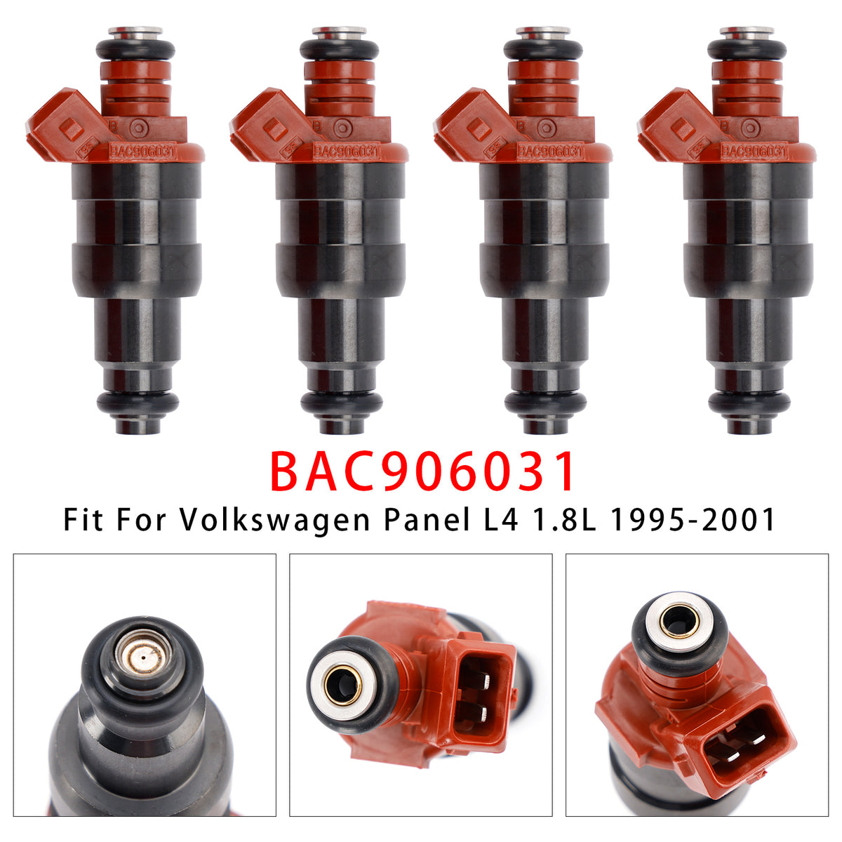 VW Golf III Jetta Derby Panel Van 1993-2003 BAC906031 4PCS Fuel Injector