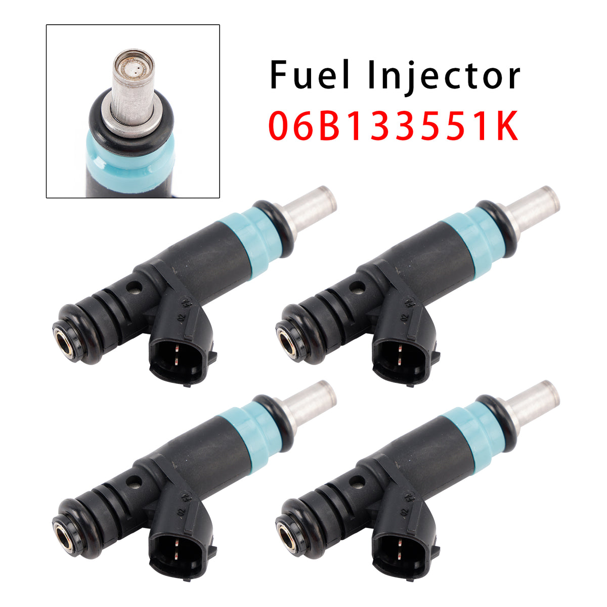 Audi VW A4 B6 B7 A6 C5 Passat B5 3B 1.6 2.0 06B133551K 4PCS Fuel Injector