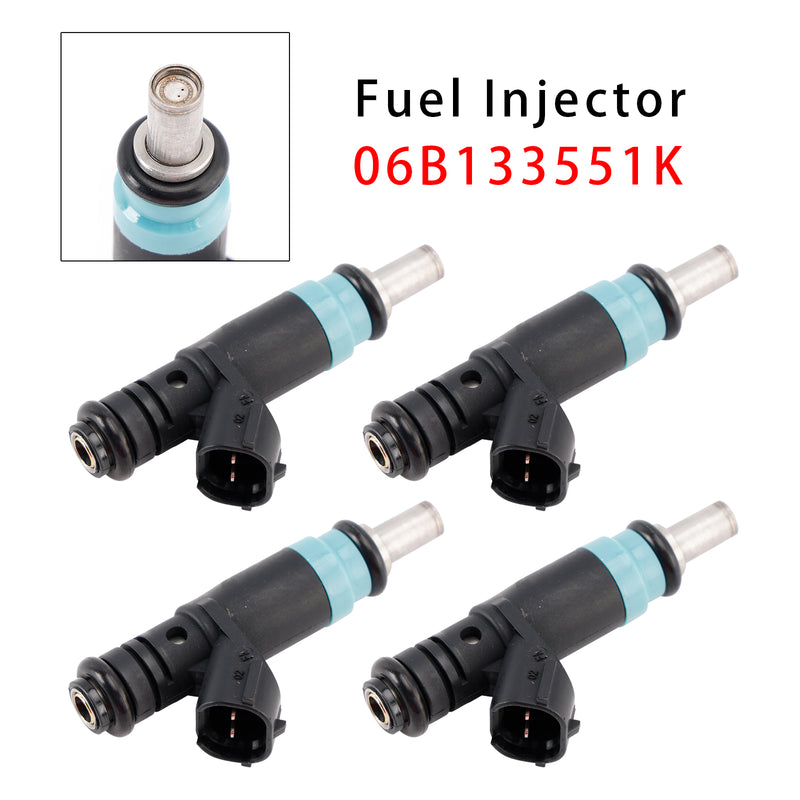 Audi VW A4 B6 B7 A6 C5 Passat B5 3B 1.6 2.0 06B133551K 4PCS Fuel Injector
