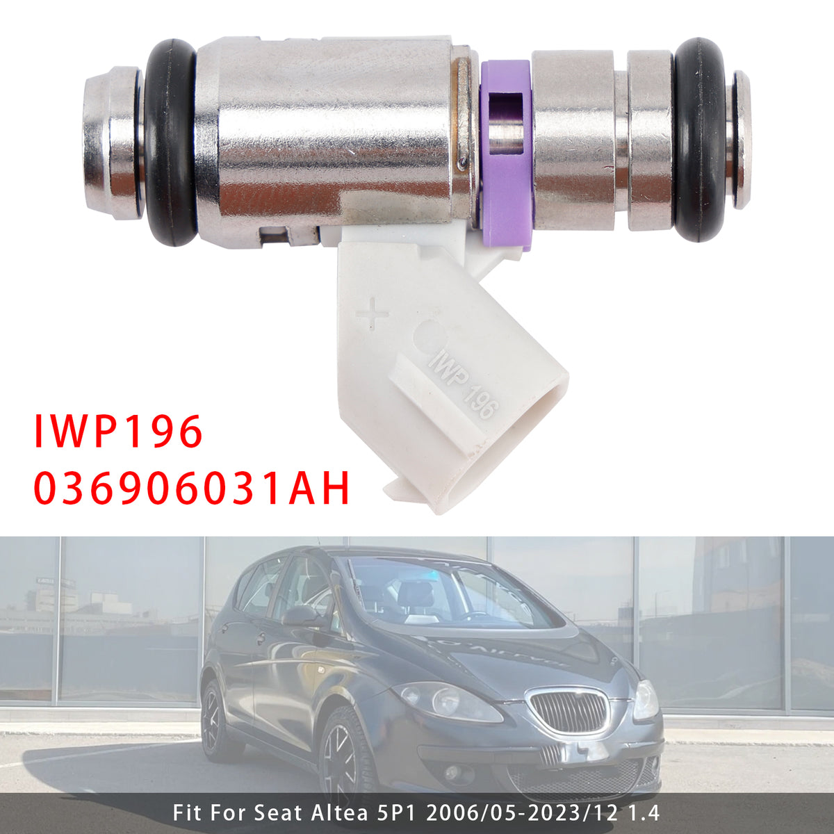 VW Golf Polo Seat Toledo Skoda Fabia IWP196 036906031AH 1PCS Fuel Injector