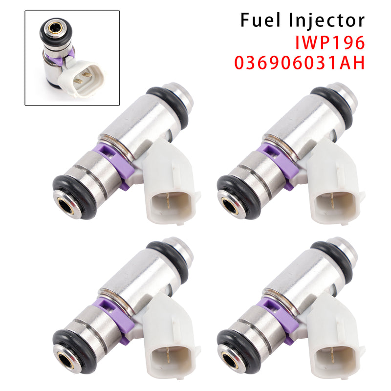 VW Golf Polo Seat Toledo Skoda Fabia IWP196 036906031AH 4PCS Fuel Injector