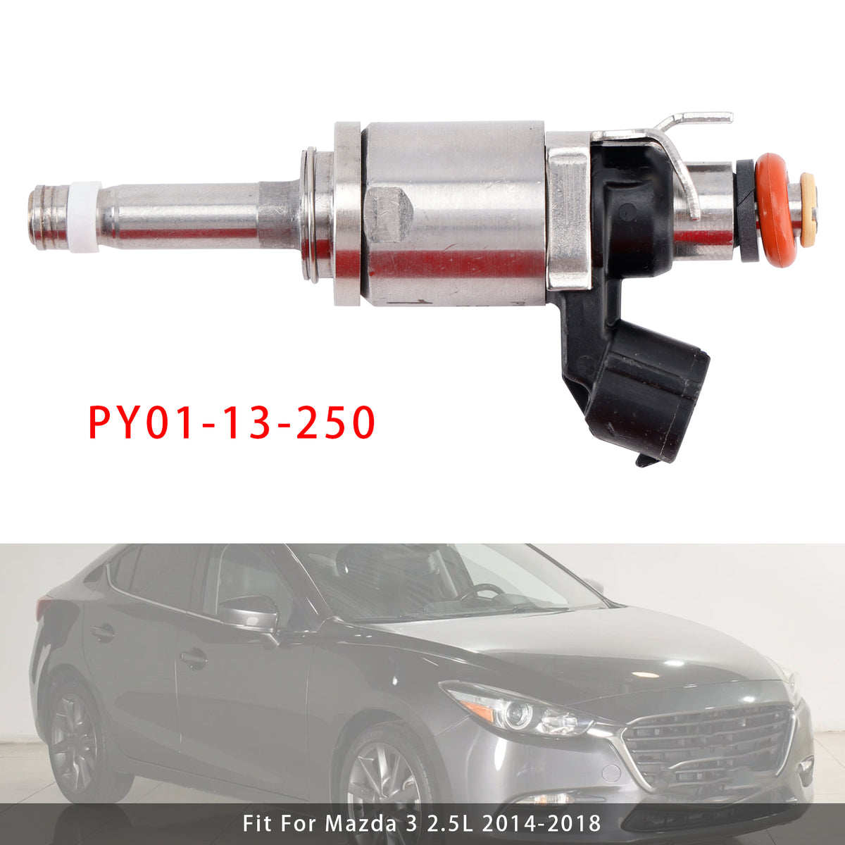 Mazda 3 6 CX-5 CX-9 2014-2025 2.5L PY01-13-250 1PCS Fuel Injector