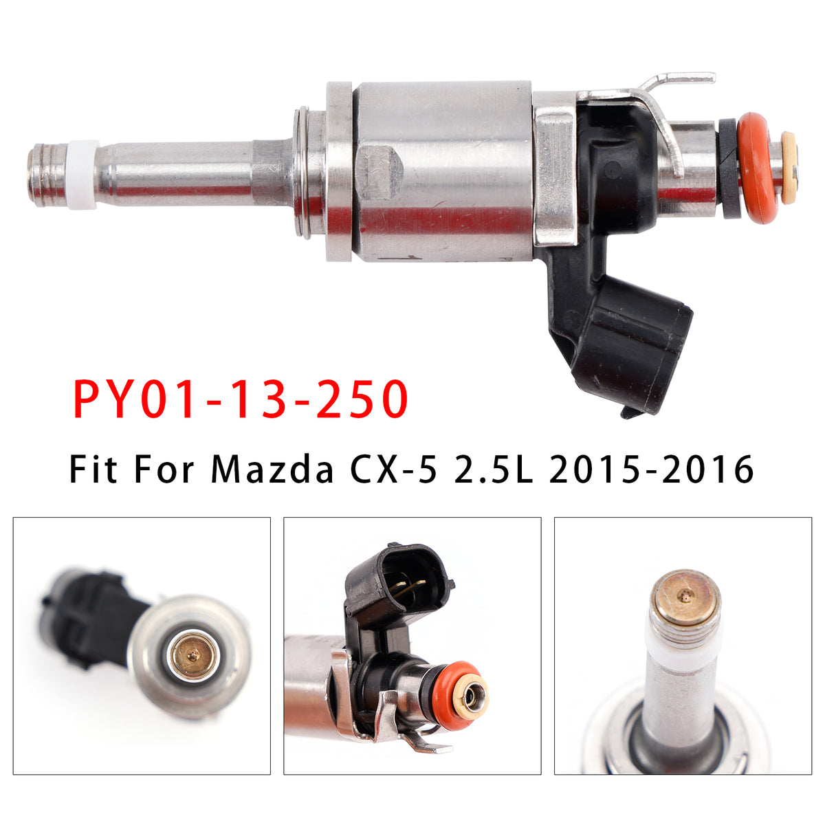 Mazda 3 6 CX-5 CX-9 2014-2025 2.5L PY01-13-250 1PCS Fuel Injector