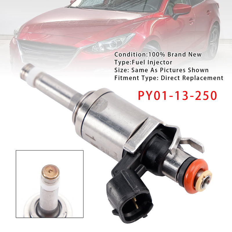 Mazda 3 6 CX-5 CX-9 2014-2025 2.5L PY01-13-250 1PCS Fuel Injector