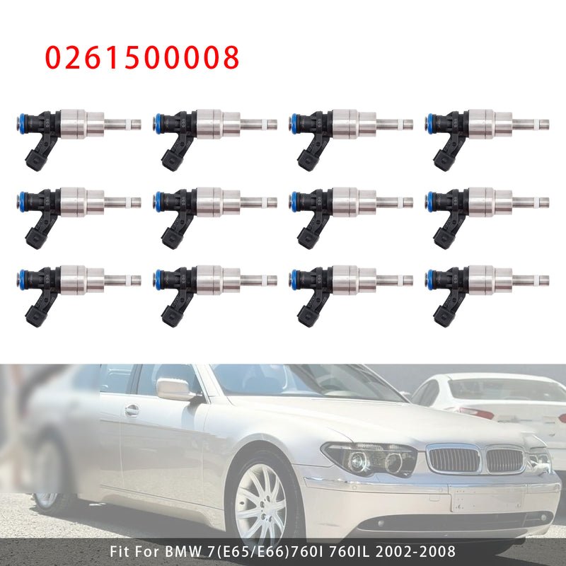 BMW 760I 760IL 2002-2008 Rolls-Royce Phantom 0261500008 12Pcs Fuel Injector