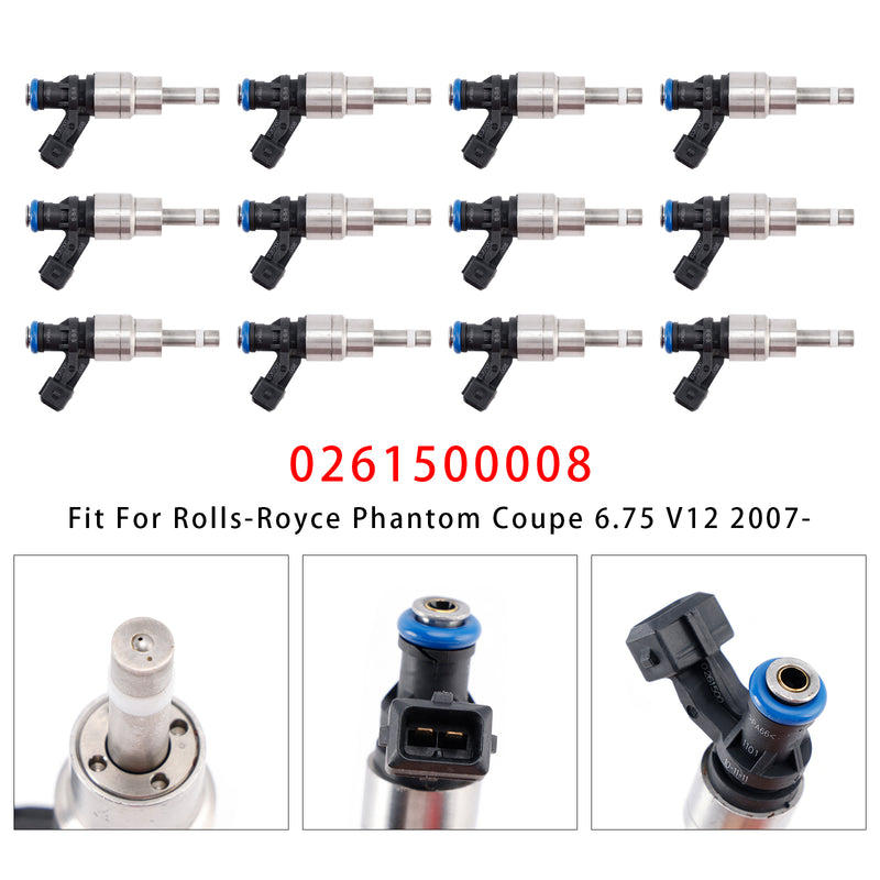 BMW 760I 760IL 2002-2008 Rolls-Royce Phantom 0261500008 12Pcs Fuel Injector