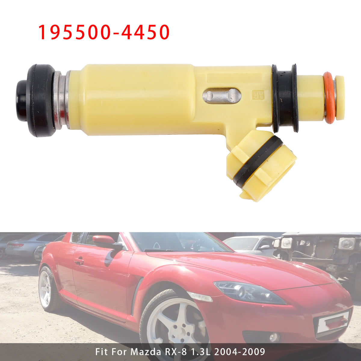 MAZDA MX-5 Miata RX-8 RX-7 1.3 1.8L 2.0L 195500-4450 1PCS Fuel Injector
