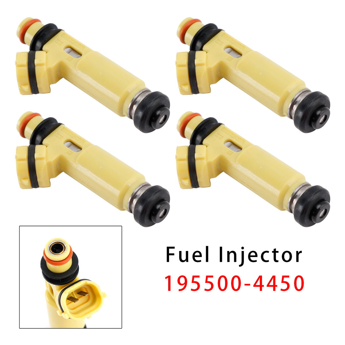 MAZDA MX-5 Miata RX-8 RX-7 1.3 1.8L 2.0L 195500-4450 4PCS Fuel Injector