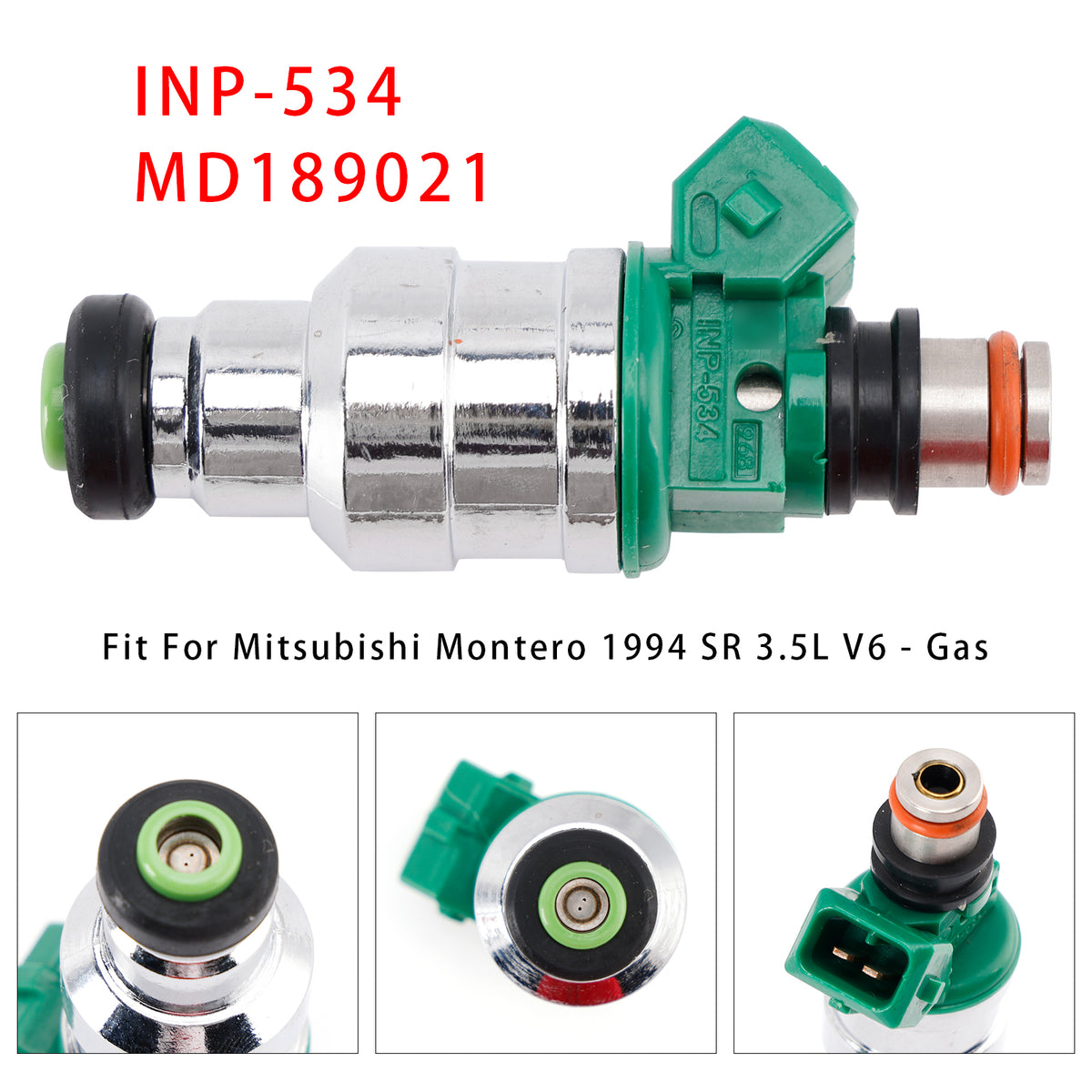 Mitsubishi Montero 1994-1996 3.5L V6 INP-534 MD189021 1PCS Fuel Injector
