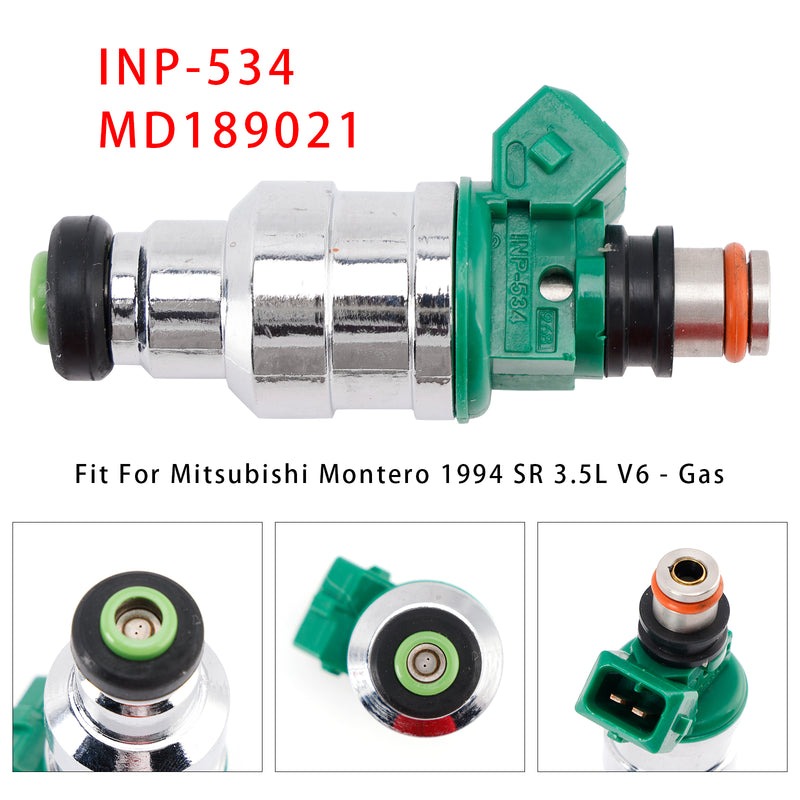 Mitsubishi Montero 1994-1996 3.5L V6 INP-534 MD189021 1PCS Fuel Injector