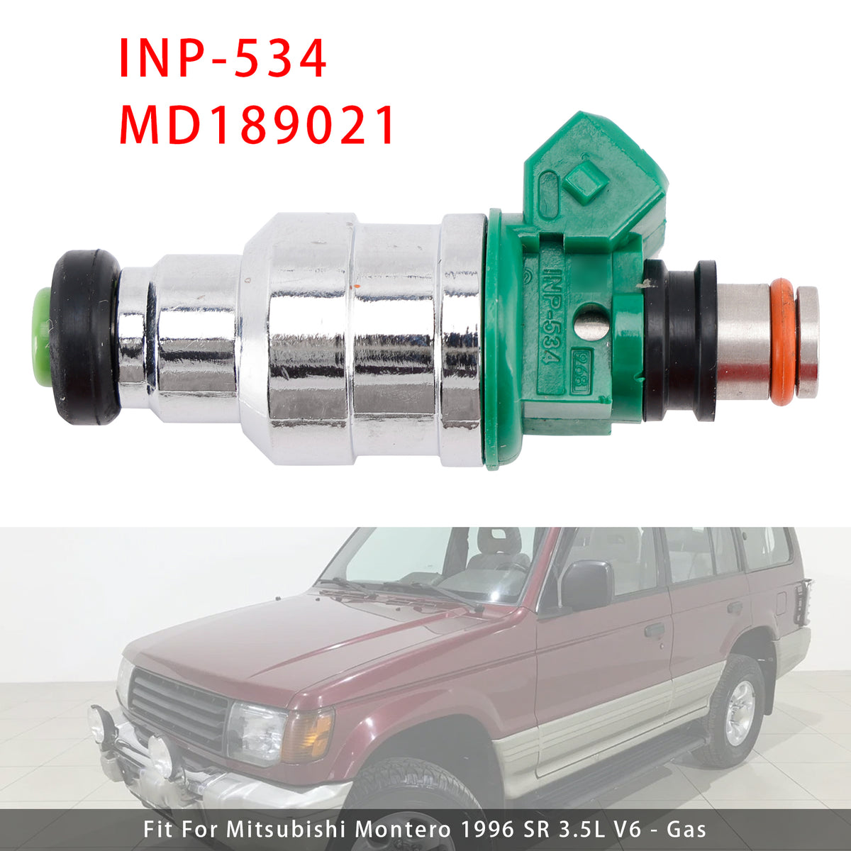 Mitsubishi Montero 1994-1996 3.5L V6 INP-534 MD189021 1PCS Fuel Injector