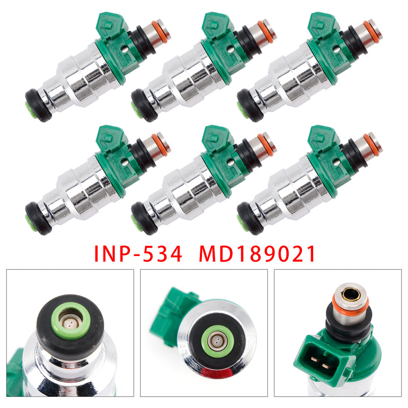 Mitsubishi Montero 1994-1996 3.5L V6 INP-534 MD189021 6PCS Fuel Injector
