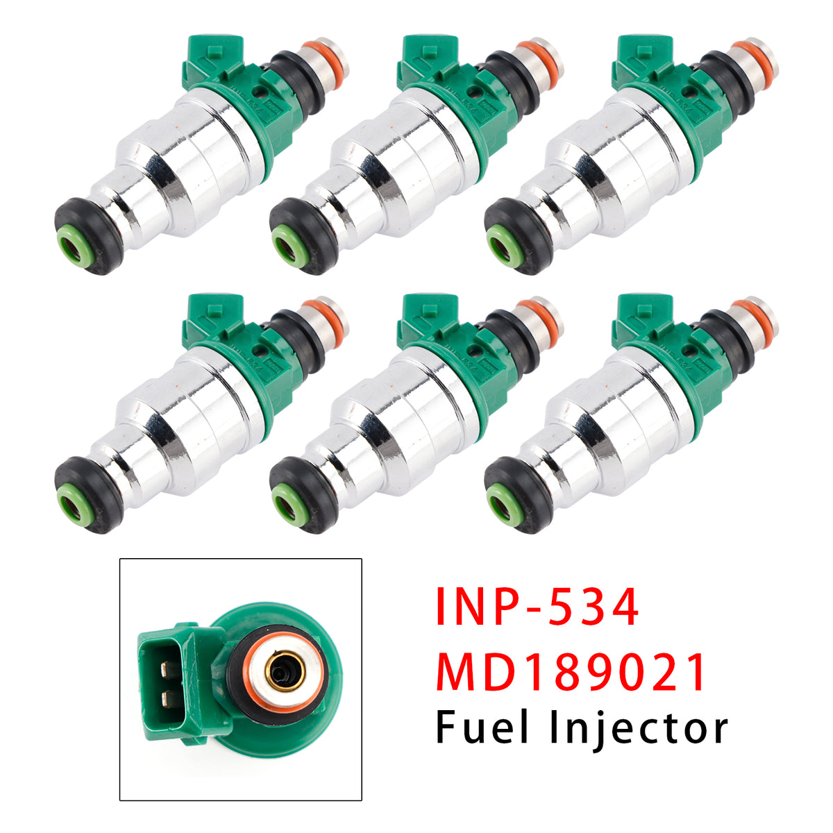 Mitsubishi Montero 1994-1996 3.5L V6 INP-534 MD189021 6PCS Fuel Injector