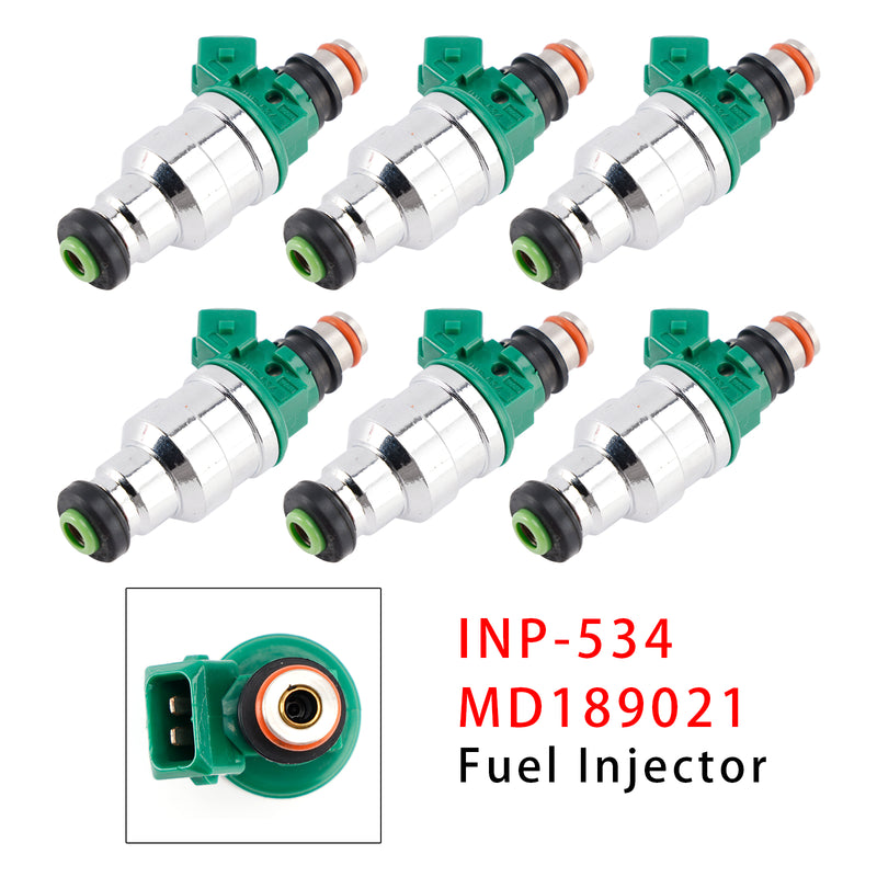 Mitsubishi Montero 1994-1996 3.5L V6 INP-534 MD189021 6PCS Fuel Injector
