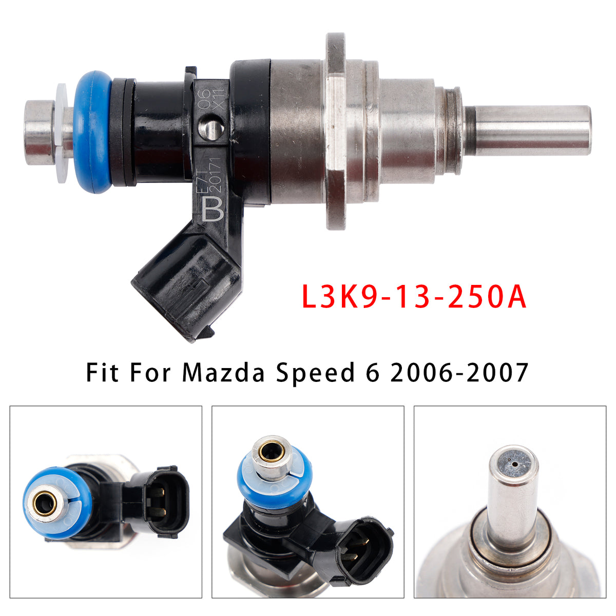 Mazda Speed 3 6 CX-7 Turbo 2.3L 2006-2013 L3K9-13-250A 1PCS Fuel Injector