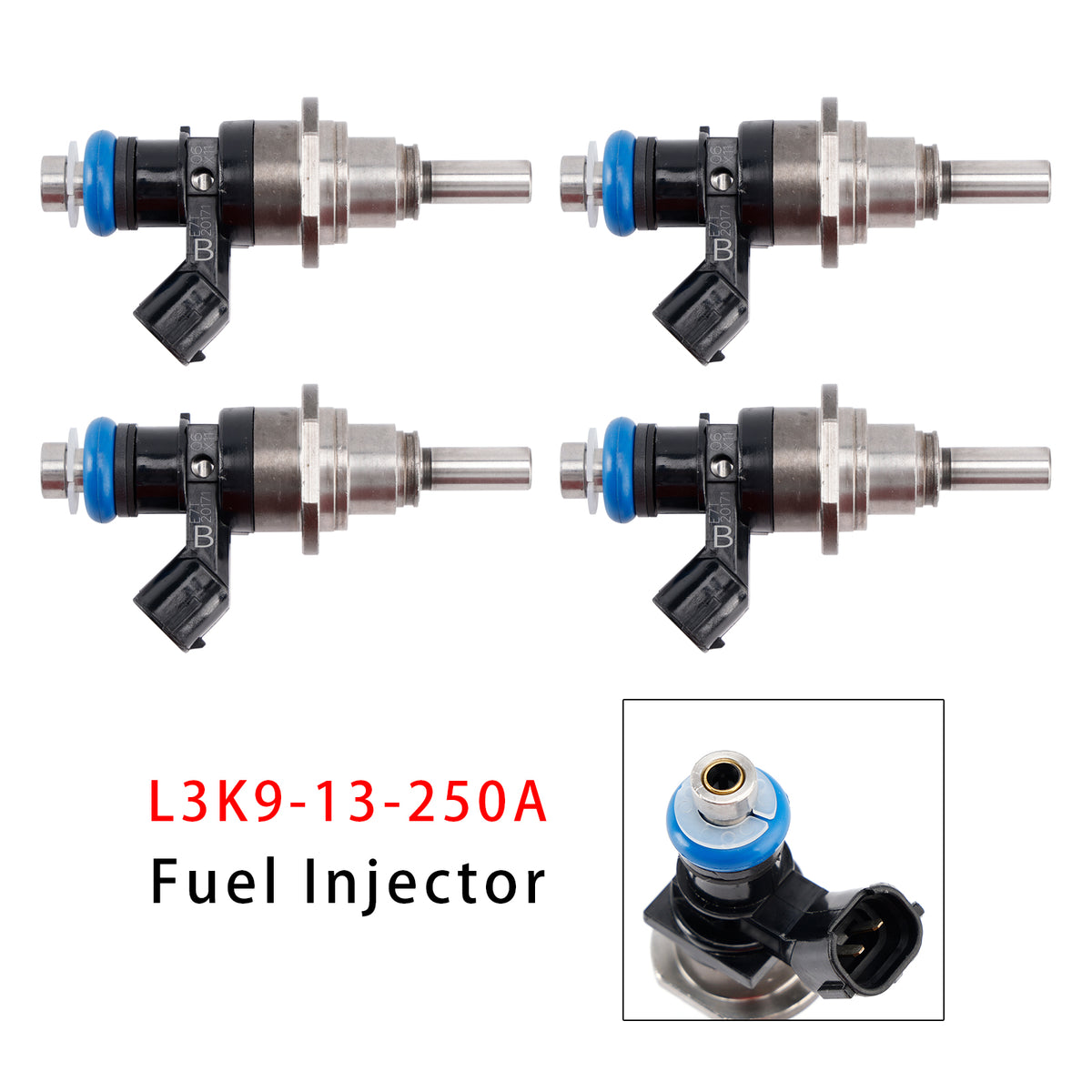 Mazda Speed 3 6 CX-7 Turbo 2.3L 2006-2013 L3K9-13-250A 4PCS Fuel Injector