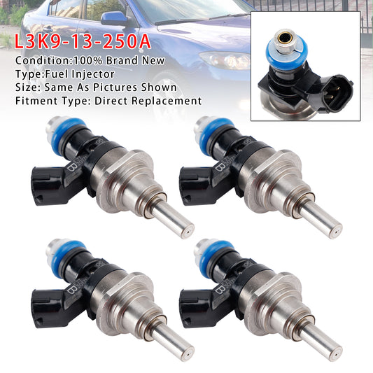 Mazda Speed 3 6 CX-7 Turbo 2.3L 2006-2013 L3K9-13-250A 4PCS Fuel Injector