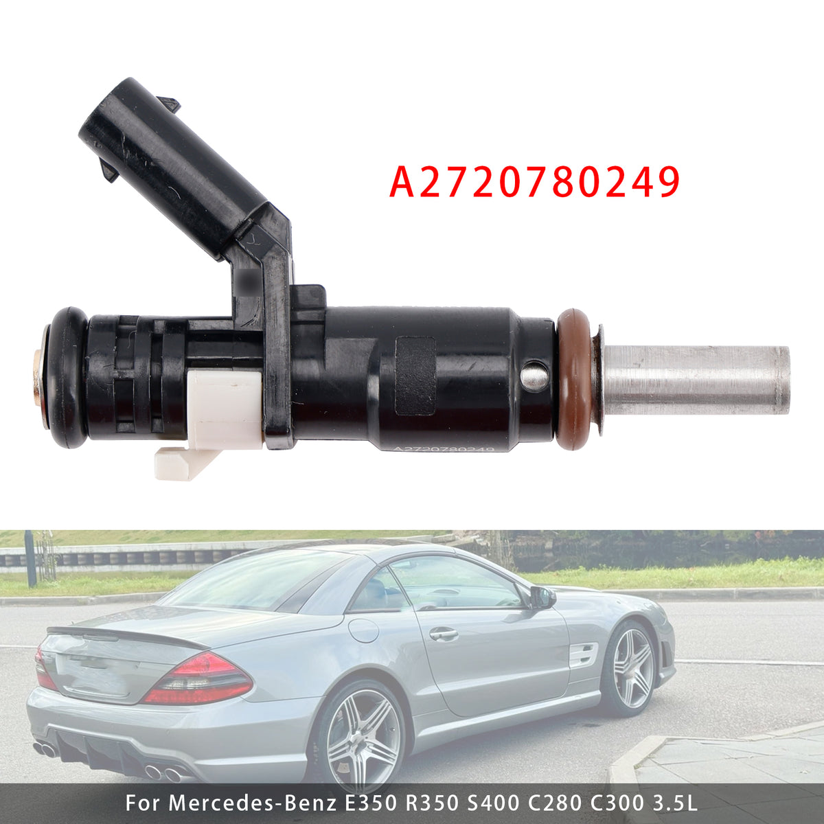 Mercedes-Benz E350 R350 S400 C280 C300 3.5L A2720780249 1PCS Fuel Injector