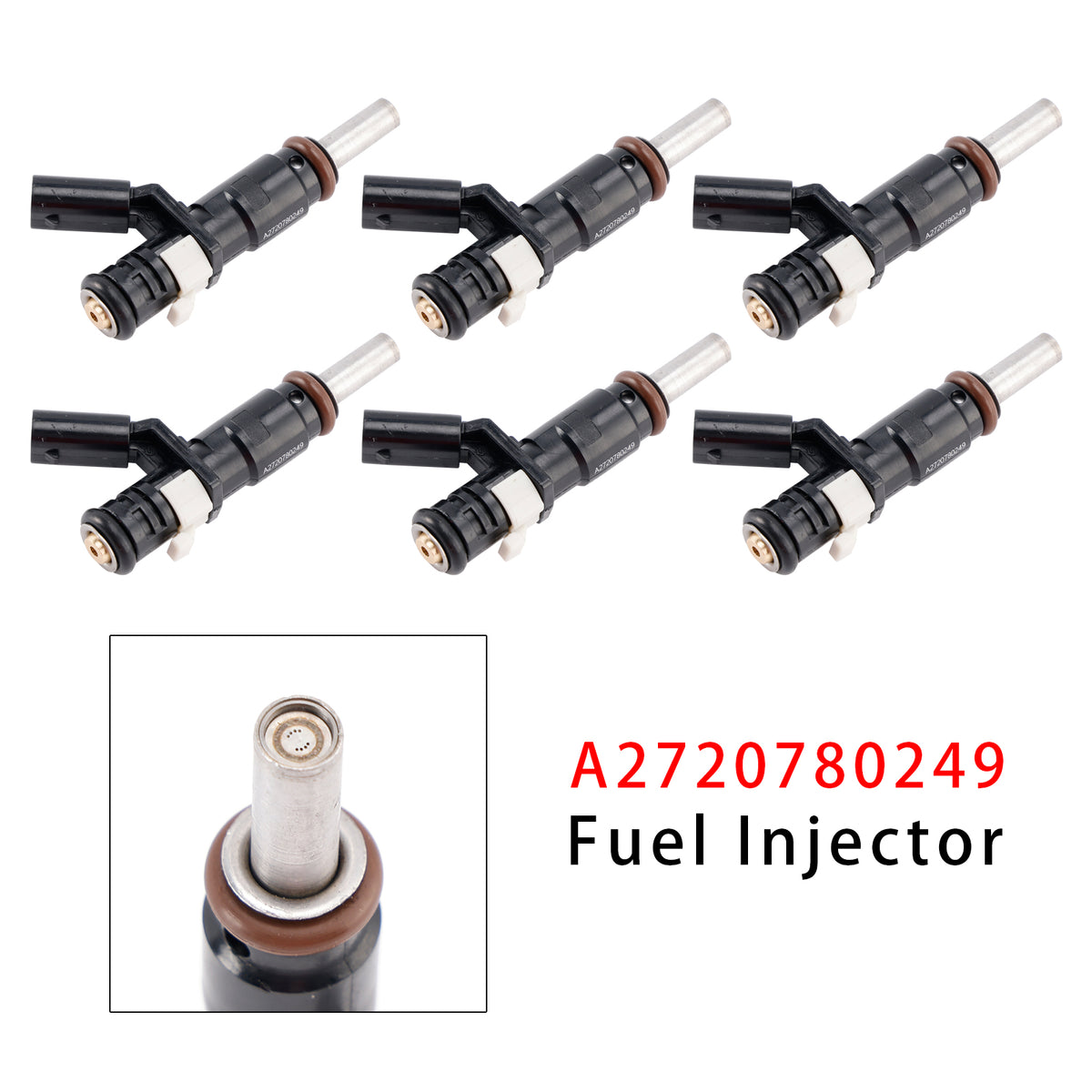 Mercedes-Benz E350 R350 S400 C280 C300 3.5L A2720780249 6PCS Fuel Injector