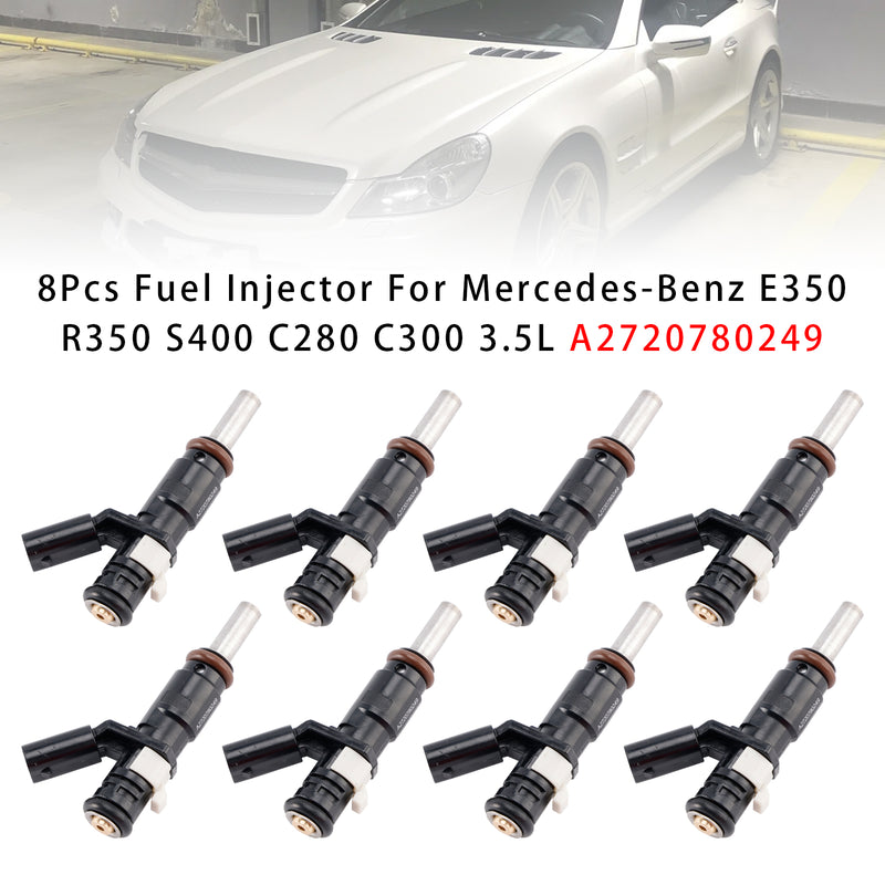 Mercedes-Benz E350 R350 S400 C280 C300 3.5L A2720780249 8PCS Fuel Injector