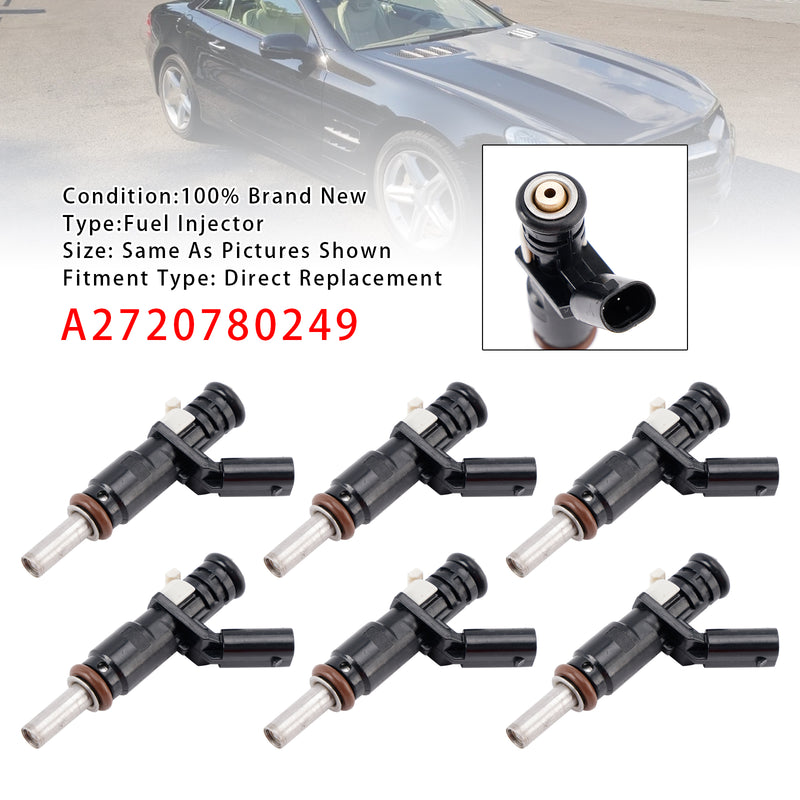 Mercedes-Benz E350 R350 S400 C280 C300 3.5L A2720780249 6PCS Fuel Injector