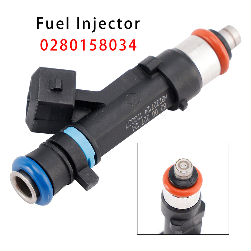 Dacia Sandero Dokker Logan Renault Kangoo 0280158034 1PCS Fuel Injector