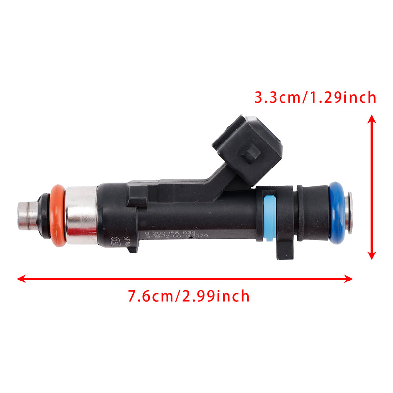 Dacia Sandero Dokker Logan Renault Kangoo 0280158034 4PCS Fuel Injector