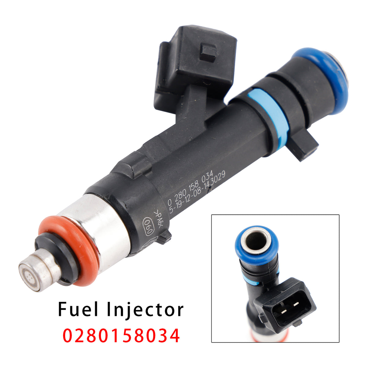 Dacia Sandero Dokker Logan Renault Kangoo 0280158034 1PCS Fuel Injector