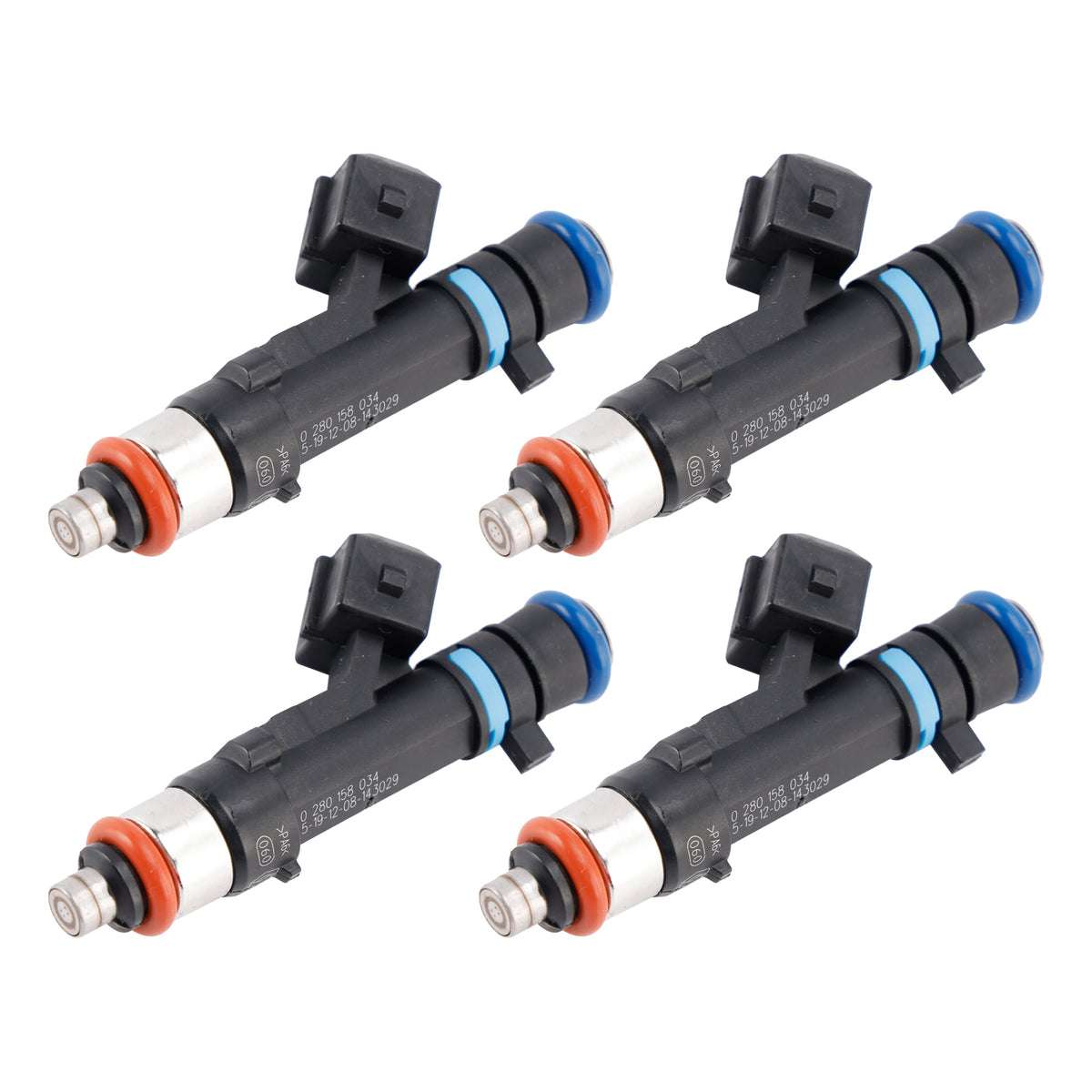 Dacia Sandero Dokker Logan Renault Kangoo 0280158034 4PCS Fuel Injector
